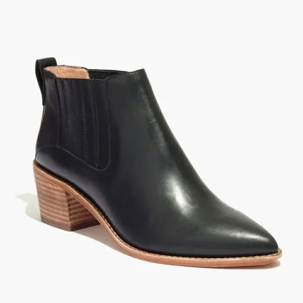 Madewell Bonham Booties Size 6.5 Black